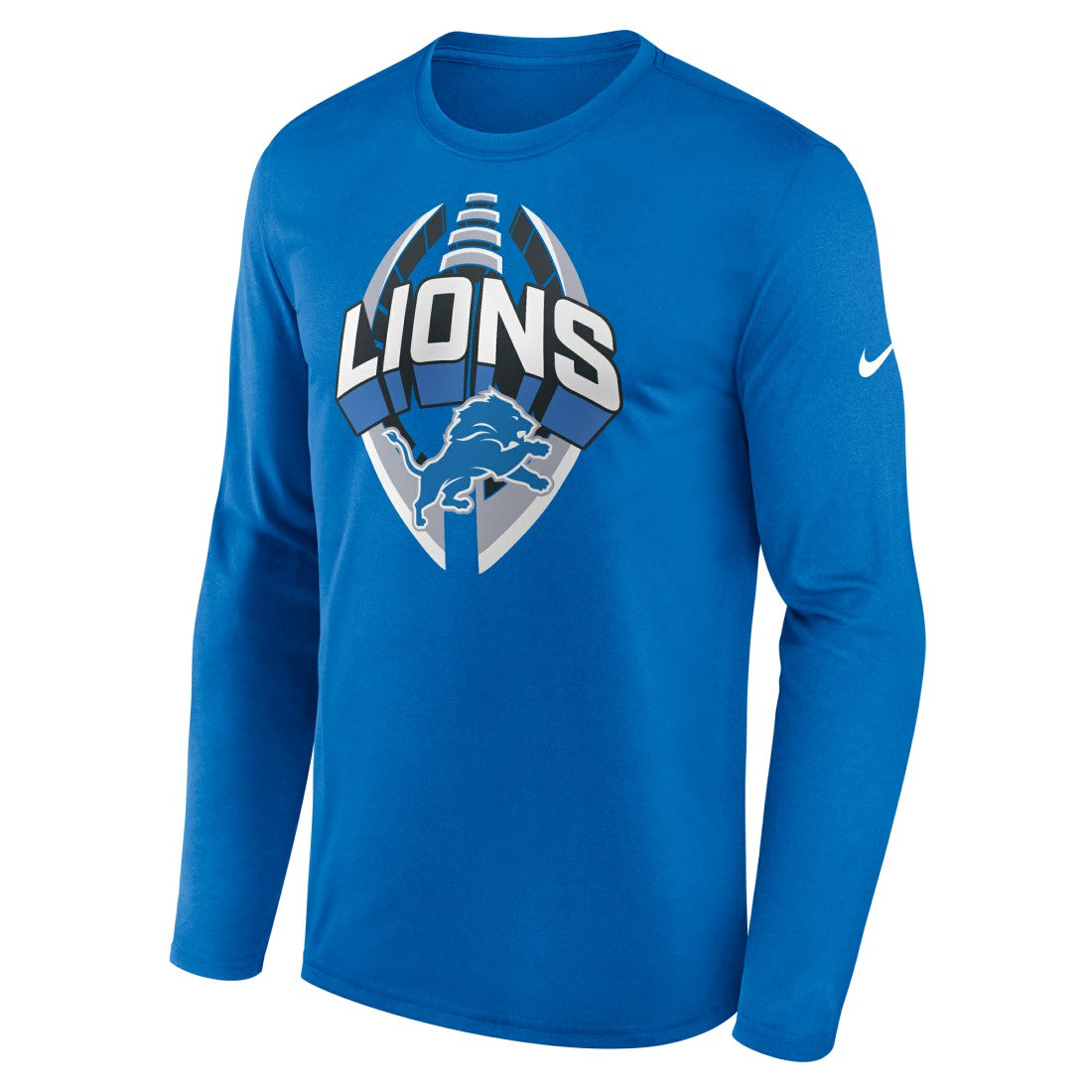 Nike Detroit Lions Primetime Legend Icon Performance Long Sleeve T-Shirt Blue