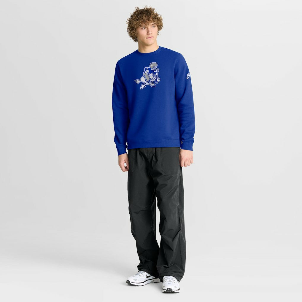 Nike Dallas Cowboys Swing Pass Rewind Club Pullover Sweatshirt Royal