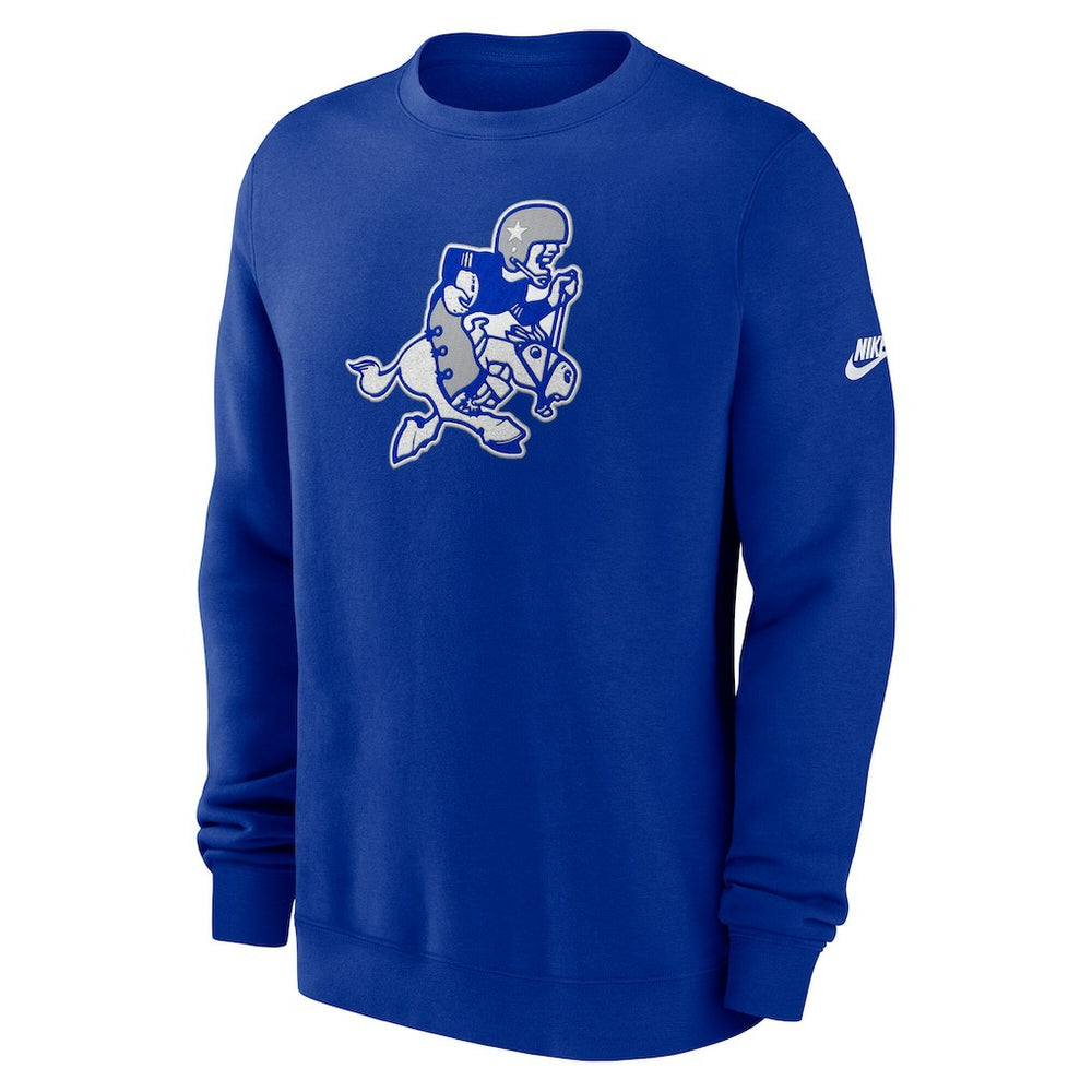 Nike Dallas Cowboys Swing Pass Rewind Club Pullover Sweatshirt Royal