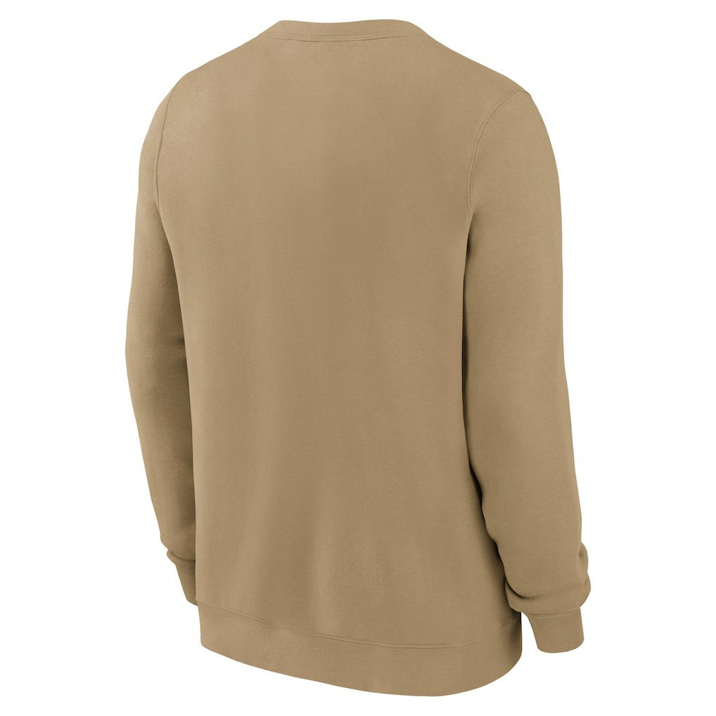 Nike Las Vegas Raiders Swing Pass Rewind Club Pullover Sweatshirt Tan