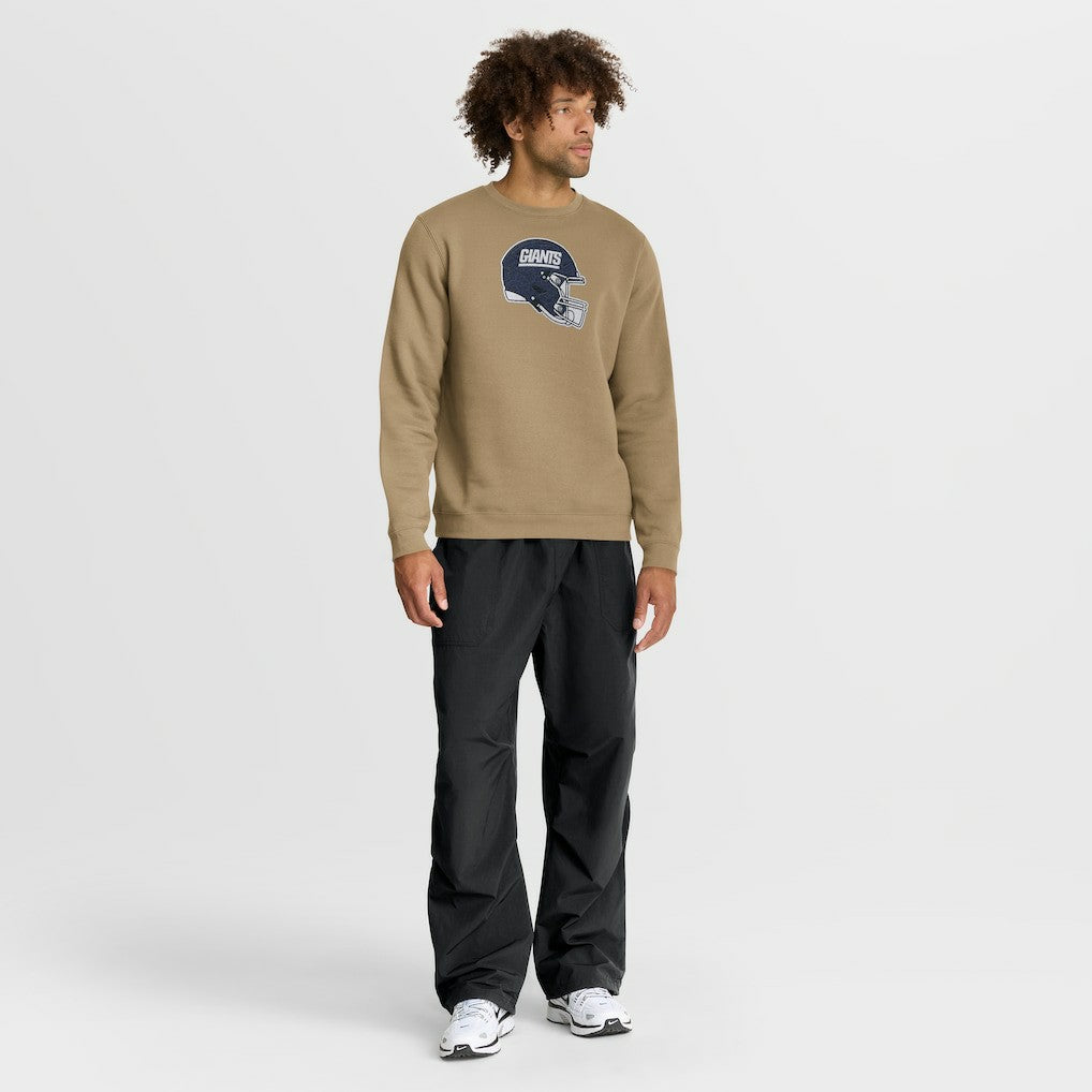 Nike New York Giants Swing Pass Rewind Club Pullover Sweatshirt Tan