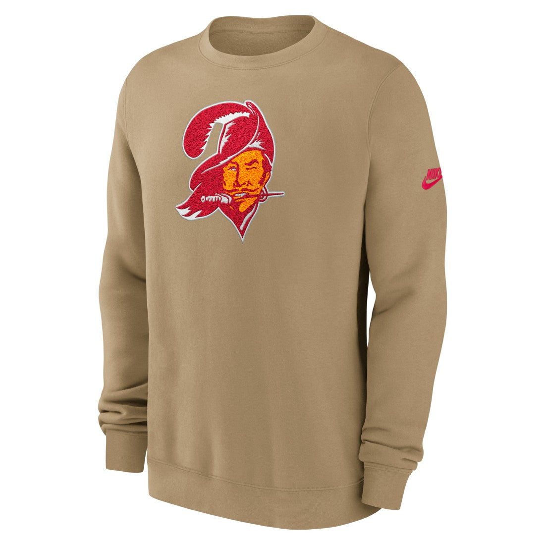 Nike Tampa Bay Buccaneers Swing Pass Rewind Club Pullover Sweatshirt Tan