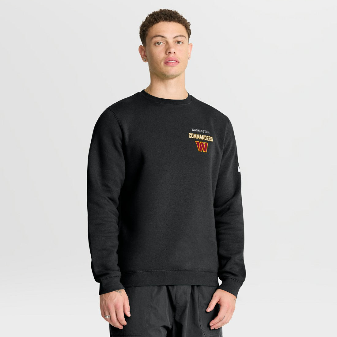 Nike Washington Commanders Primetime Club Fleece Pullover Sweatshirt Black