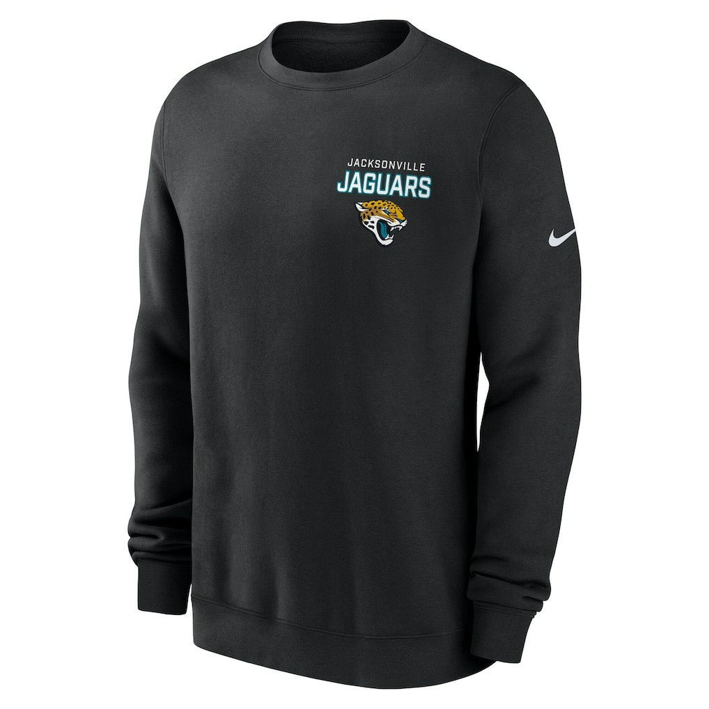 Nike Jacksonville Jaguars Primetime Club Fleece Pullover Sweatshirt Black
