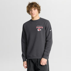 Nike Kansas City Chiefs Primetime Club Fleece Pullover Sweatshirt Anthracite