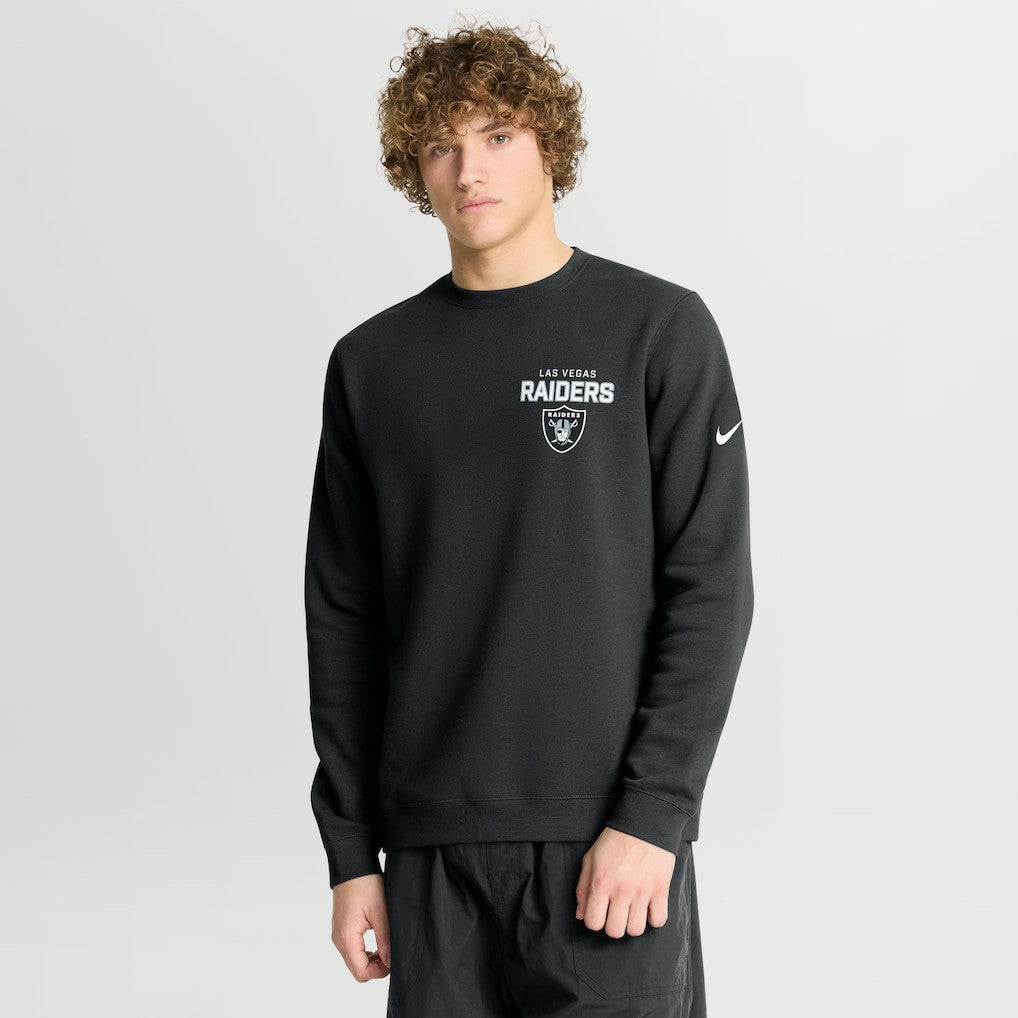 Nike Las Vegas Raiders Primetime Club Fleece Pullover Sweatshirt Black