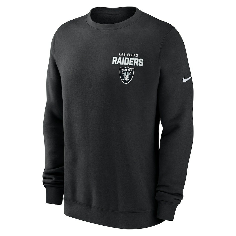 Nike Las Vegas Raiders Primetime Club Fleece Pullover Sweatshirt Black