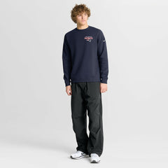 Nike New England Patriots Primetime Club Fleece Pullover Sweatshirt Navy