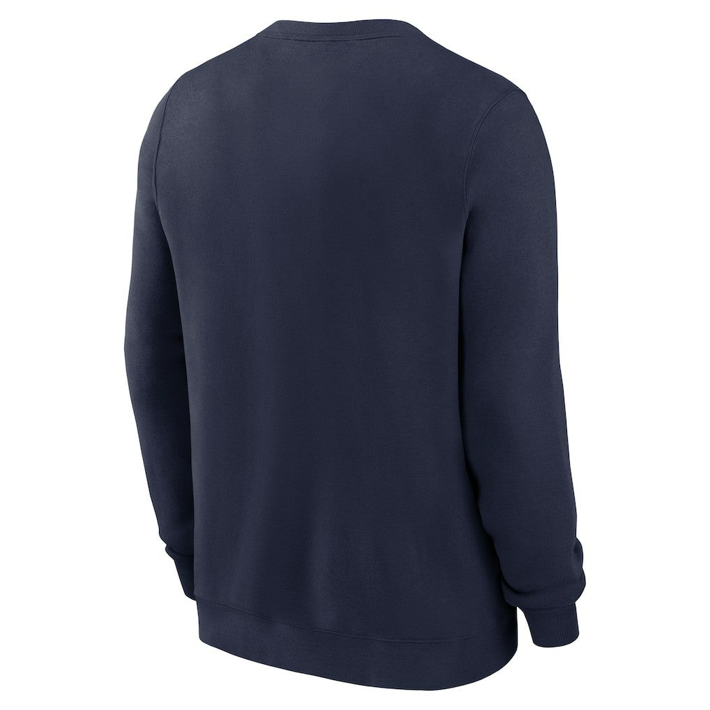Nike New England Patriots Primetime Club Fleece Pullover Sweatshirt Navy