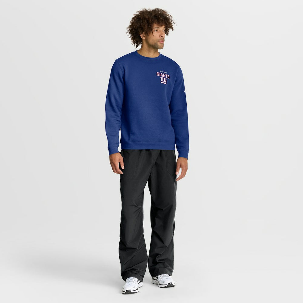 Nike New York Giants Primetime Club Fleece Pullover Sweatshirt Royal