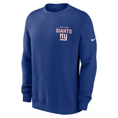 Nike New York Giants Primetime Club Fleece Pullover Sweatshirt Royal