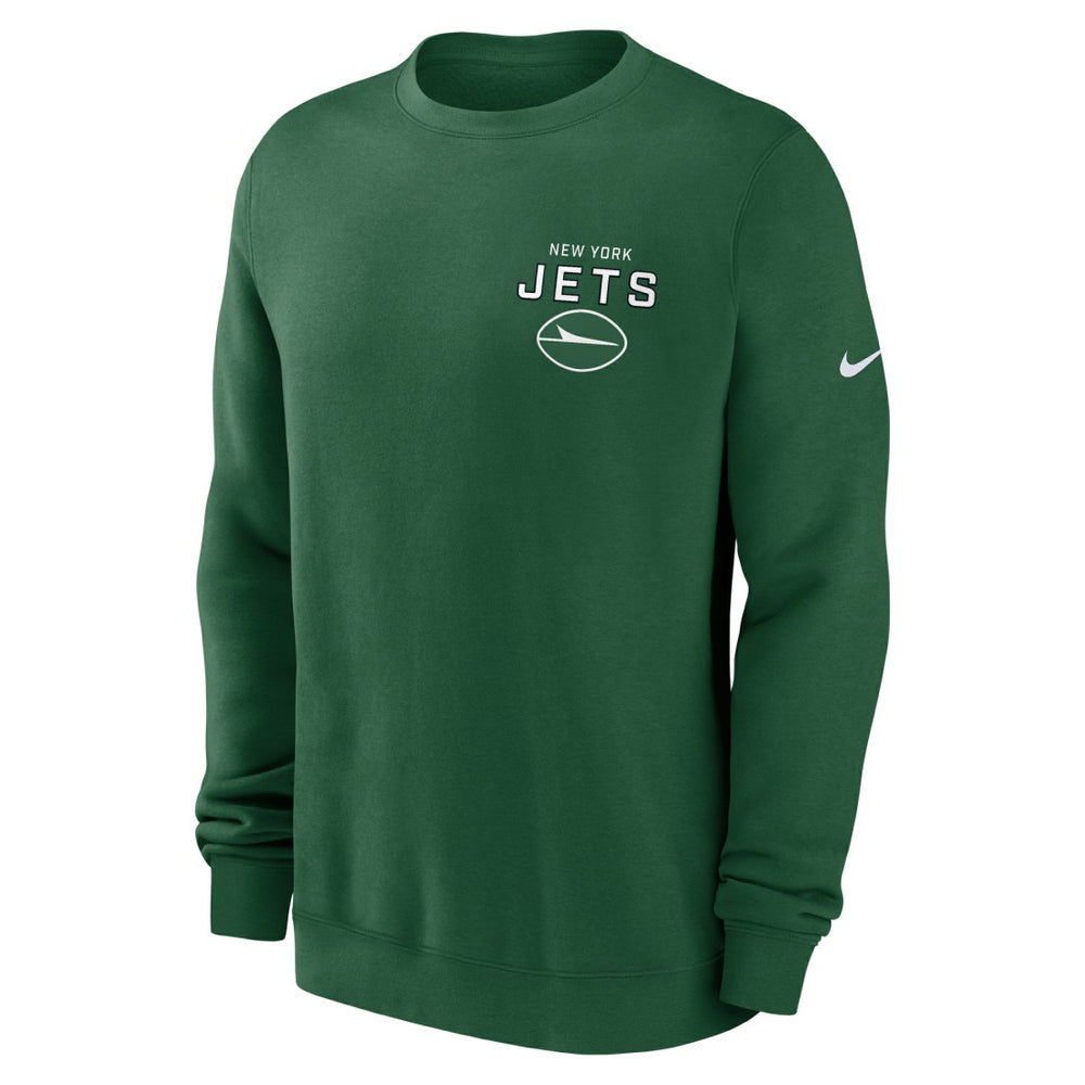 Nike New York Jets Primetime Club Fleece Pullover Sweatshirt Green