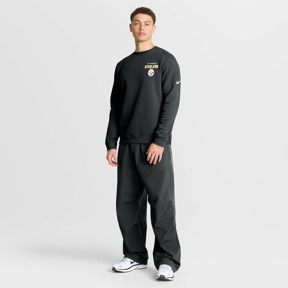 Nike Pittsburgh Steelers Primetime Club Fleece Pullover Sweatshirt Black