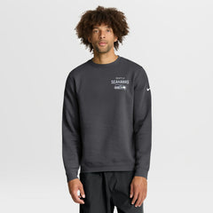 Nike Seattle Seahawks Primetime Club Fleece Pullover Sweatshirt Anthracite