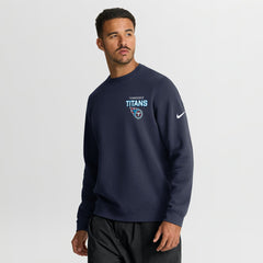 Nike Tennessee Titans Primetime Club Fleece Pullover Sweatshirt Navy