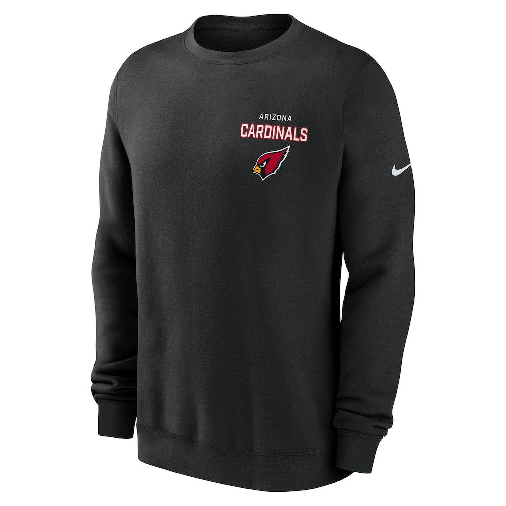 Nike Arizona Cardinals Primetime Club Fleece Pullover Sweatshirt Black