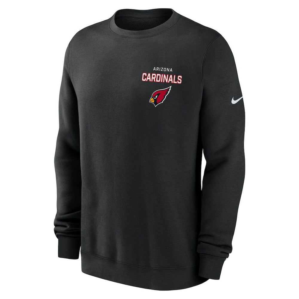 Nike Arizona Cardinals Primetime Club Fleece Pullover Sweatshirt Black