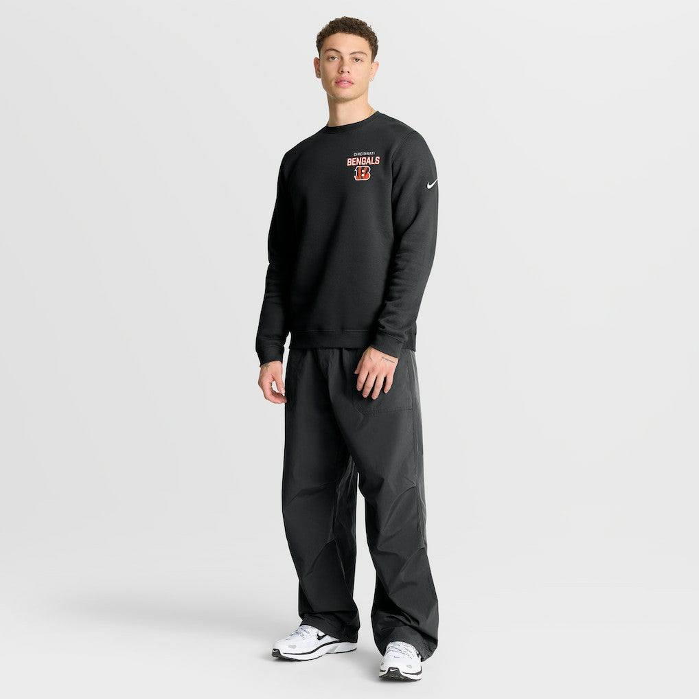Nike Cincinnati Bengals Primetime Club Fleece Pullover Sweatshirt Black