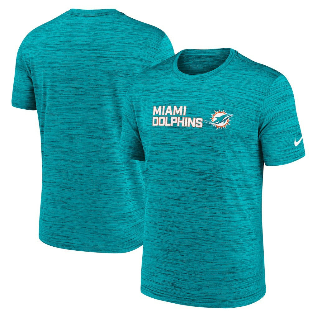 Nike Miami Dolphins Big & Tall Primetime Reverse Play Velocity Performance T-Shirt Aqua