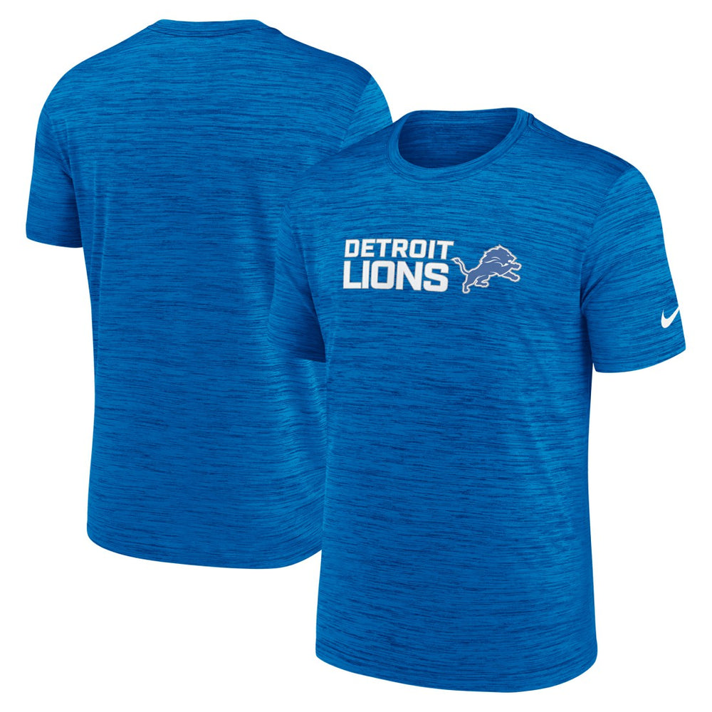 Nike Detroit Lions Big & Tall Primetime Reverse Play Velocity Performance T-Shirt Blue