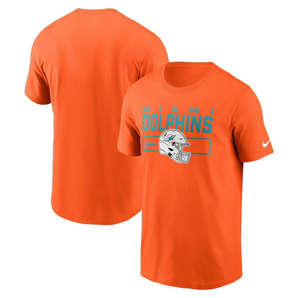 Nike Miami Dolphins Primetime Helmet Essential T-Shirt Orange