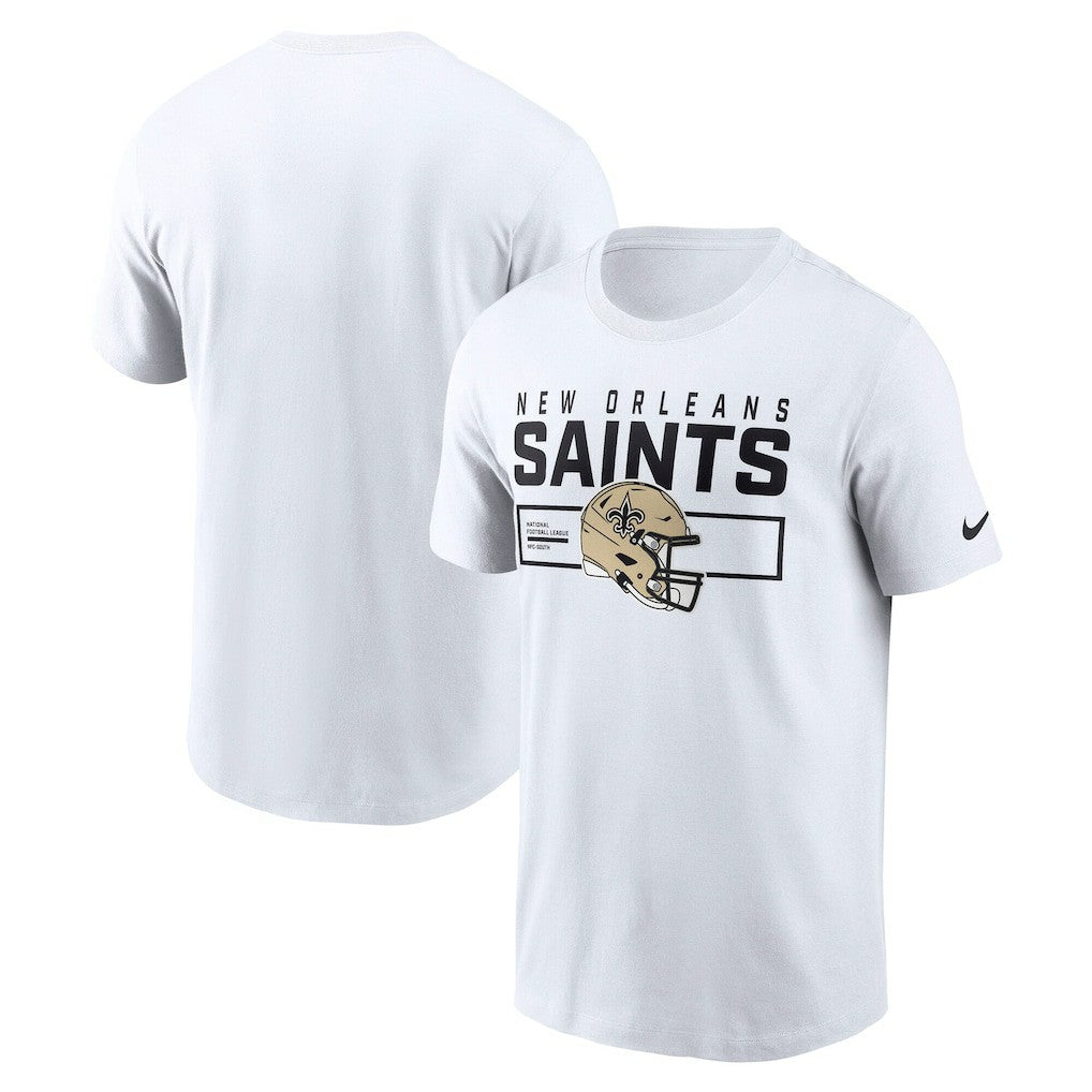 Nike New Orleans Saints Primetime Helmet Essential T-Shirt White