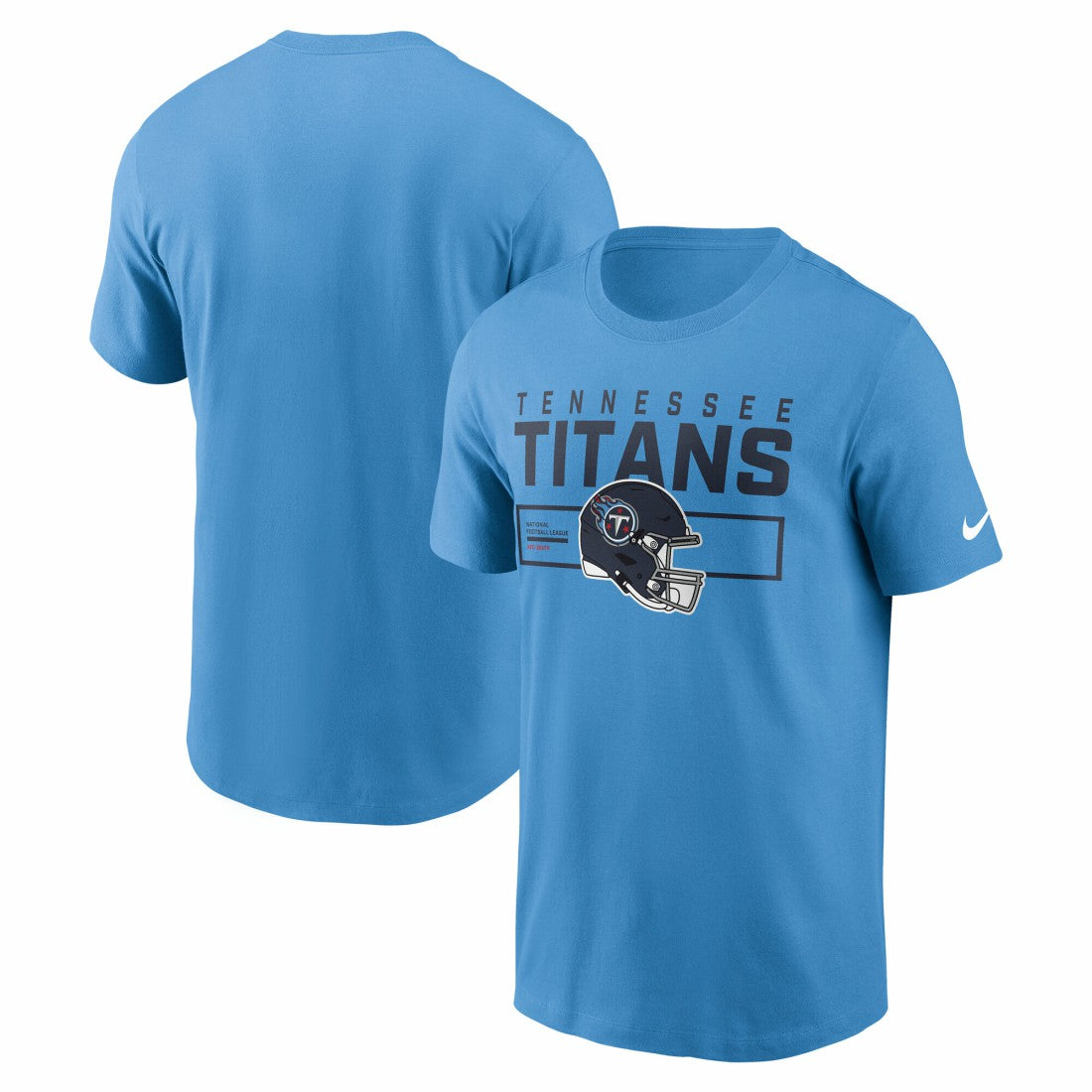 Nike Tennessee Titans Primetime Helmet Essential T-Shirt Light Blue