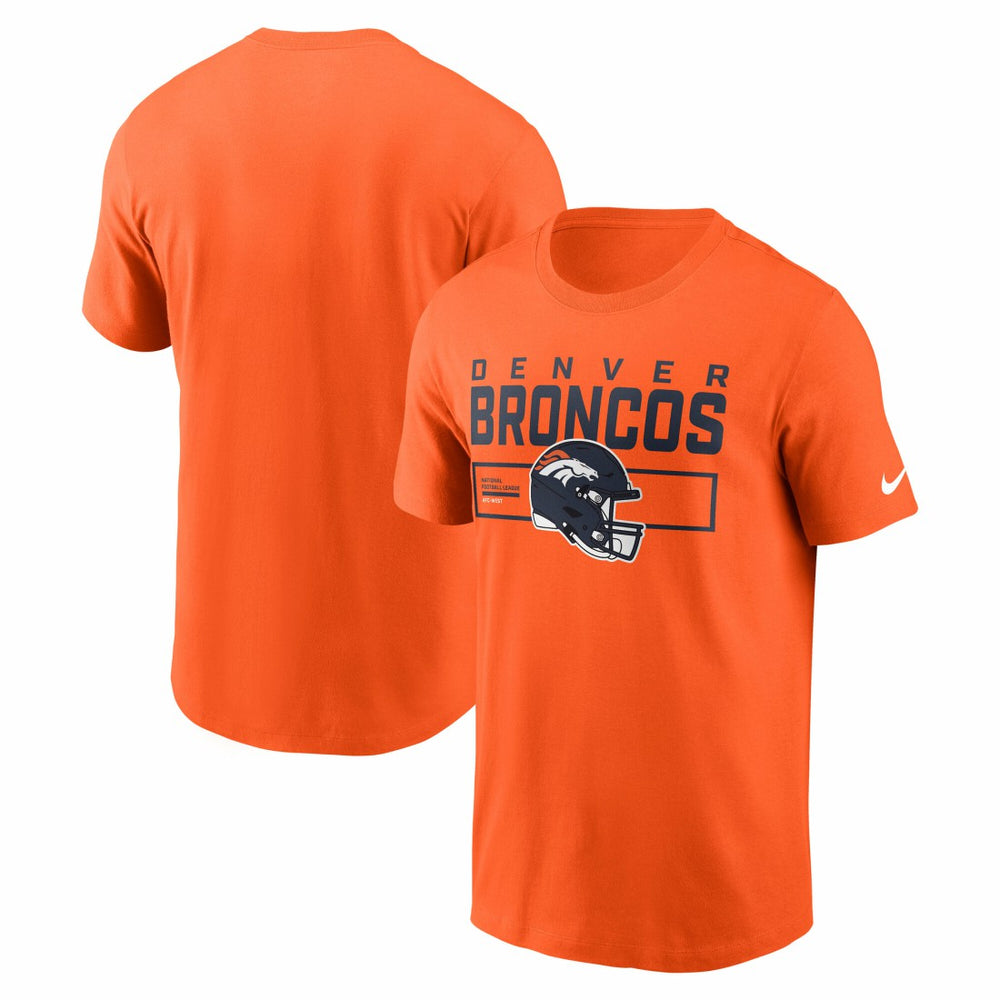 Nike Denver Broncos Primetime Helmet Essential T-Shirt Orange