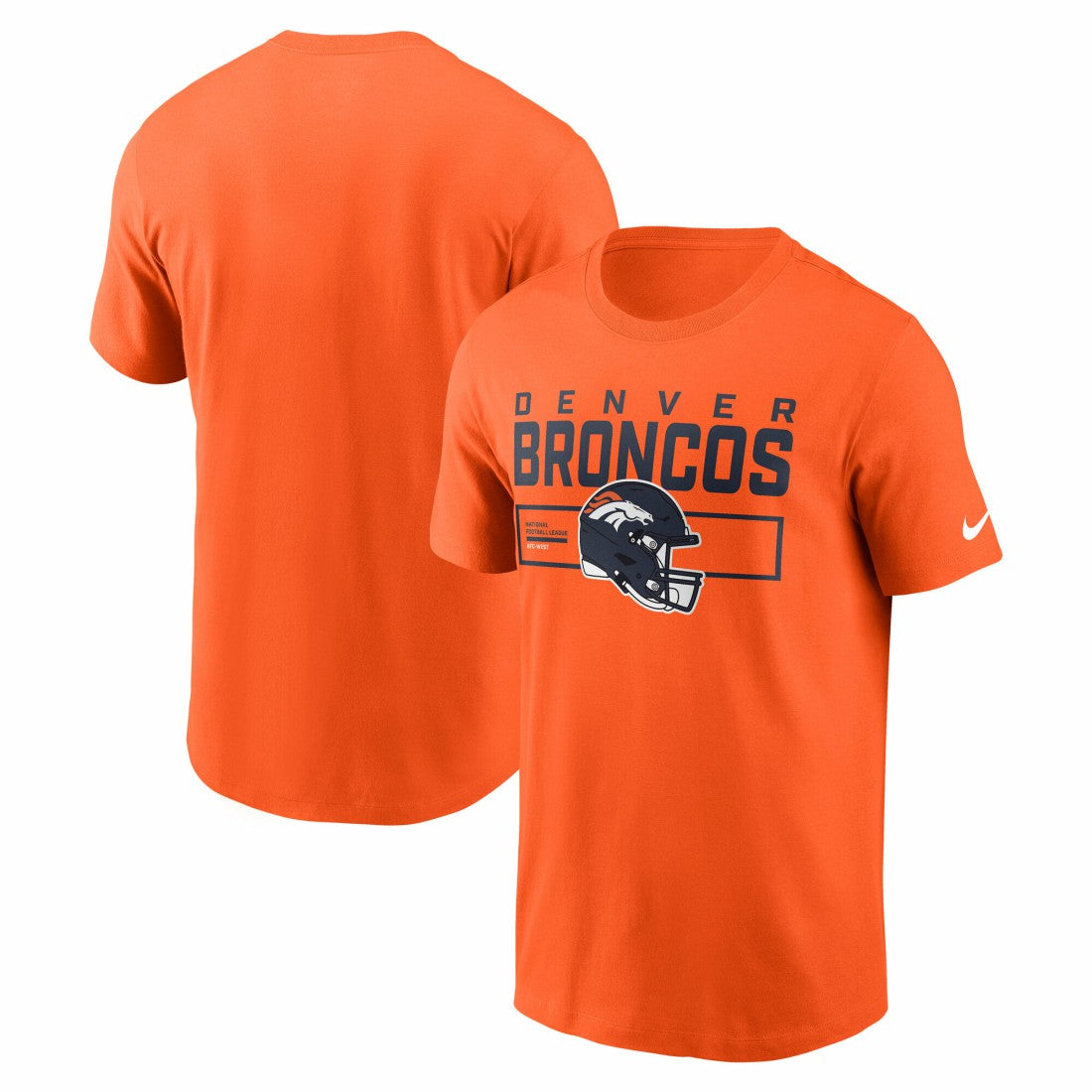 Nike Denver Broncos Primetime Helmet Essential T-Shirt Orange