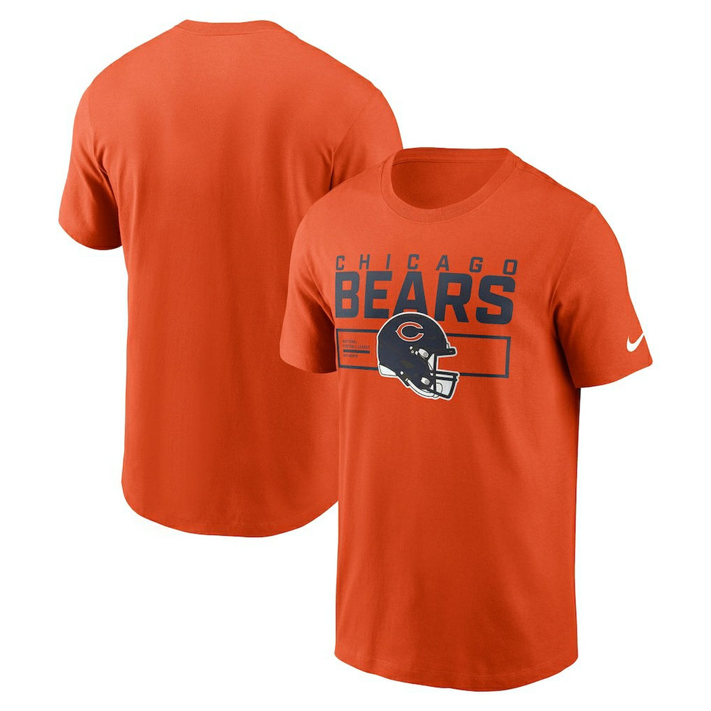 Nike Chicago Bears Primetime Helmet Essential T-Shirt Orange
