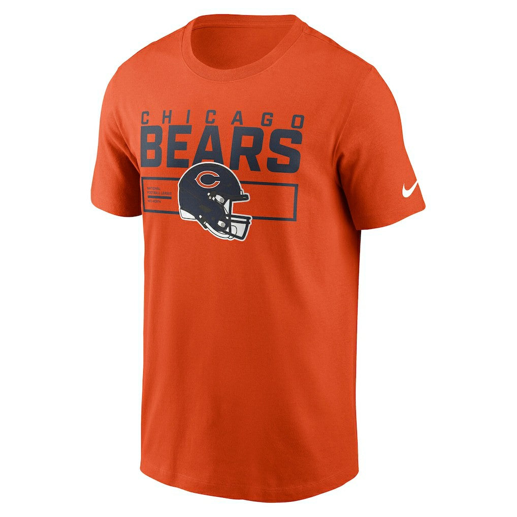Nike Chicago Bears Primetime Helmet Essential T-Shirt Orange