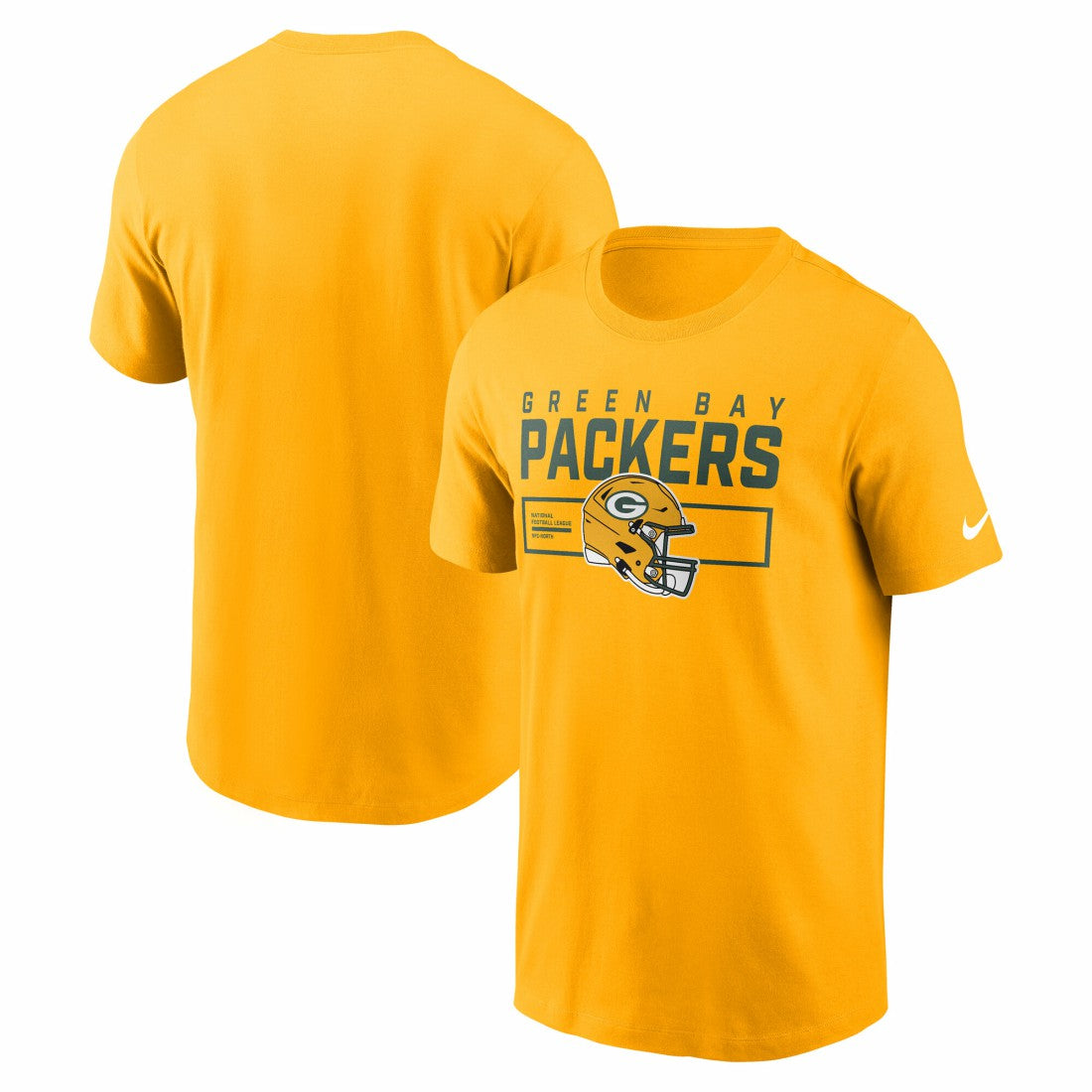Nike Green Bay Packers Primetime Helmet Essential T-Shirt Gold