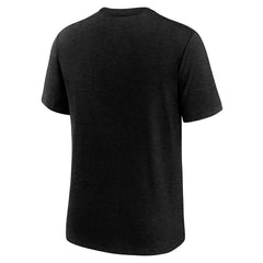 Nike Las Vegas Raiders Long Pass Tri-Blend T-Shirt Heather Black