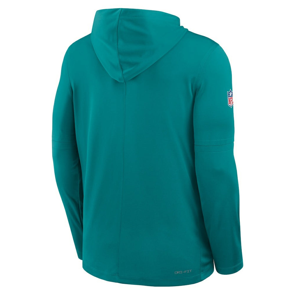 Nike Miami Dolphins Big & Tall Alt Pack Dri-FIT Long Sleeve Hoodie T-Shirt  Aqua