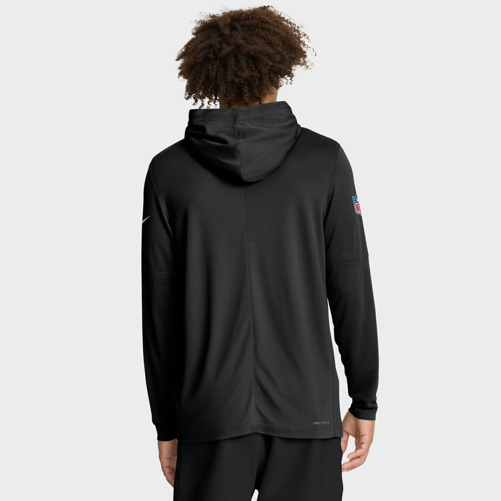Nike Detroit Lions Big & Tall Sideline Dri-FIT Long Sleeve Hoodie T-Shirt Black