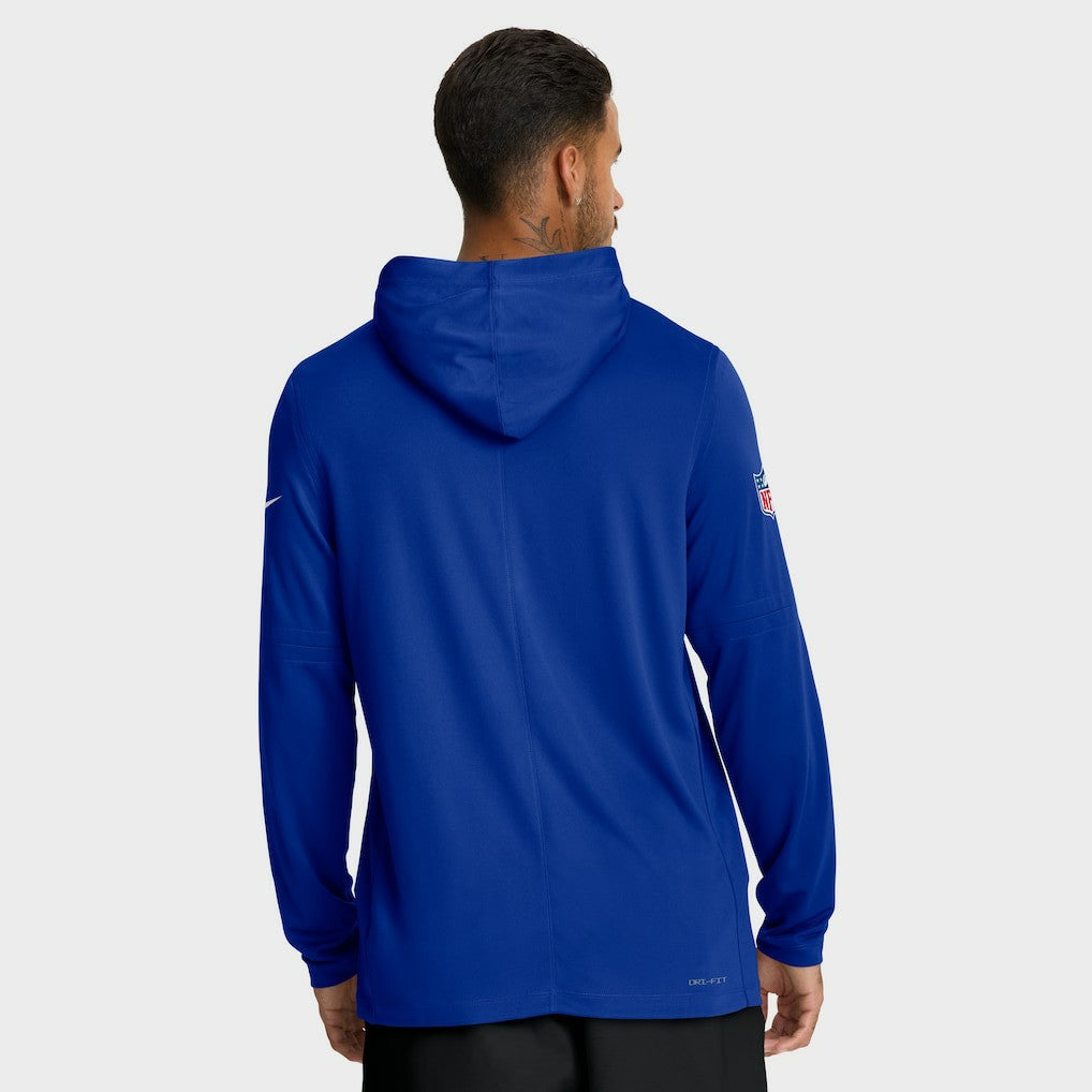 Nike Buffalo Bills Big & Tall Sideline Dri-FIT Long Sleeve Hoodie T-Shirt Royal