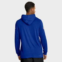 Nike Buffalo Bills Big & Tall Sideline Dri-FIT Long Sleeve Hoodie T-Shirt Royal