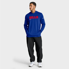 Nike Buffalo Bills Big & Tall Sideline Dri-FIT Long Sleeve Hoodie T-Shirt Royal