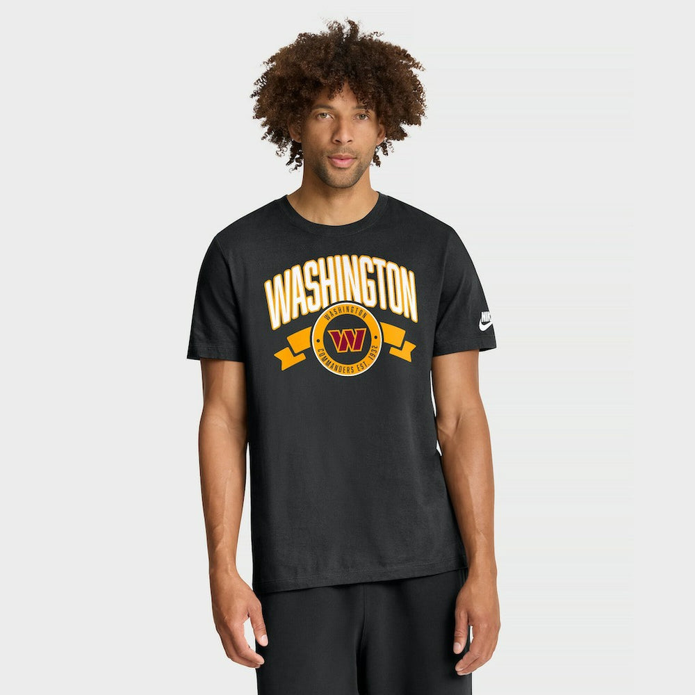 Nike Washington Commanders Rewind Front and Back Hit Essential T-Shirt Black