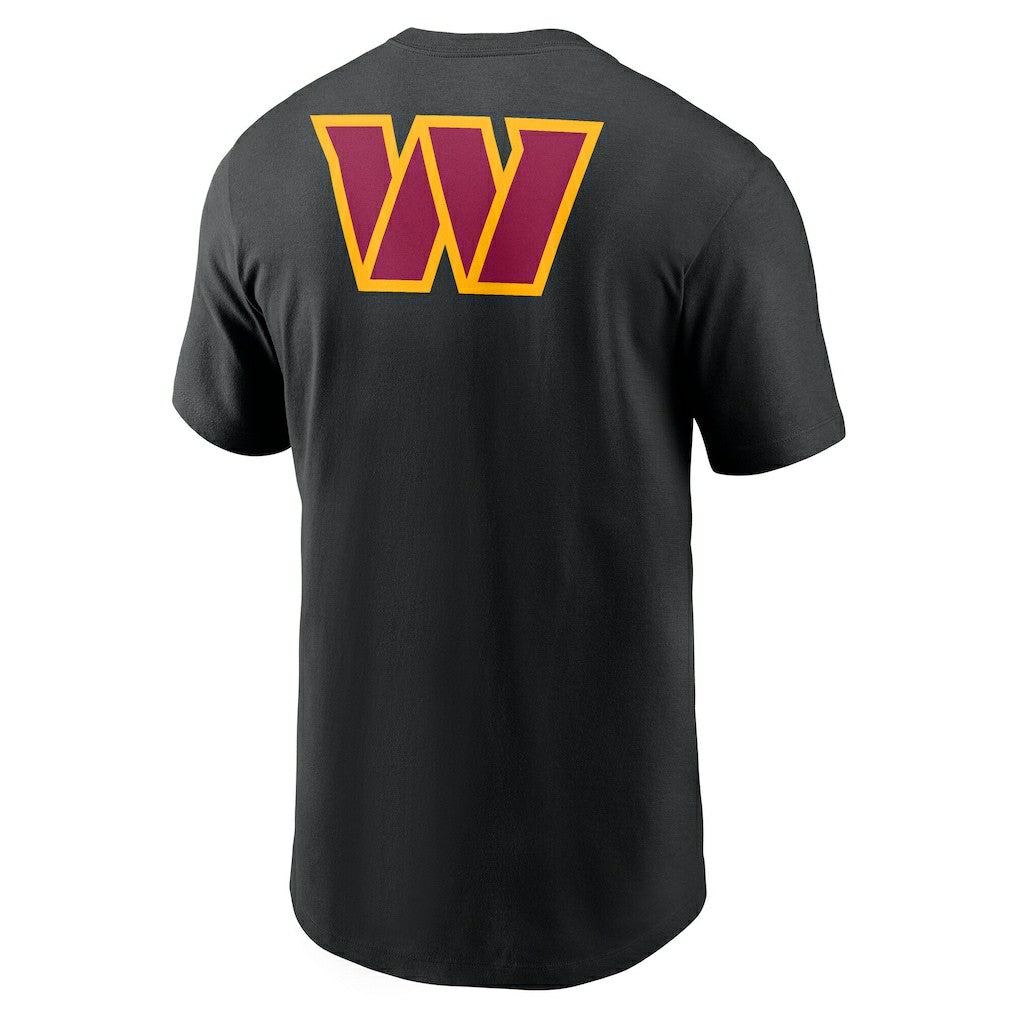 Nike Washington Commanders Rewind Front and Back Hit Essential T-Shirt Black