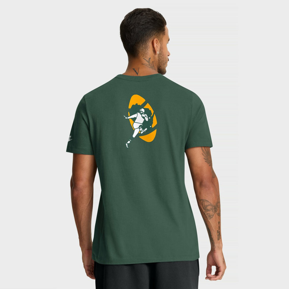 Nike Green Bay Packers Rewind Front and Back Hit Essential T-Shirt Green