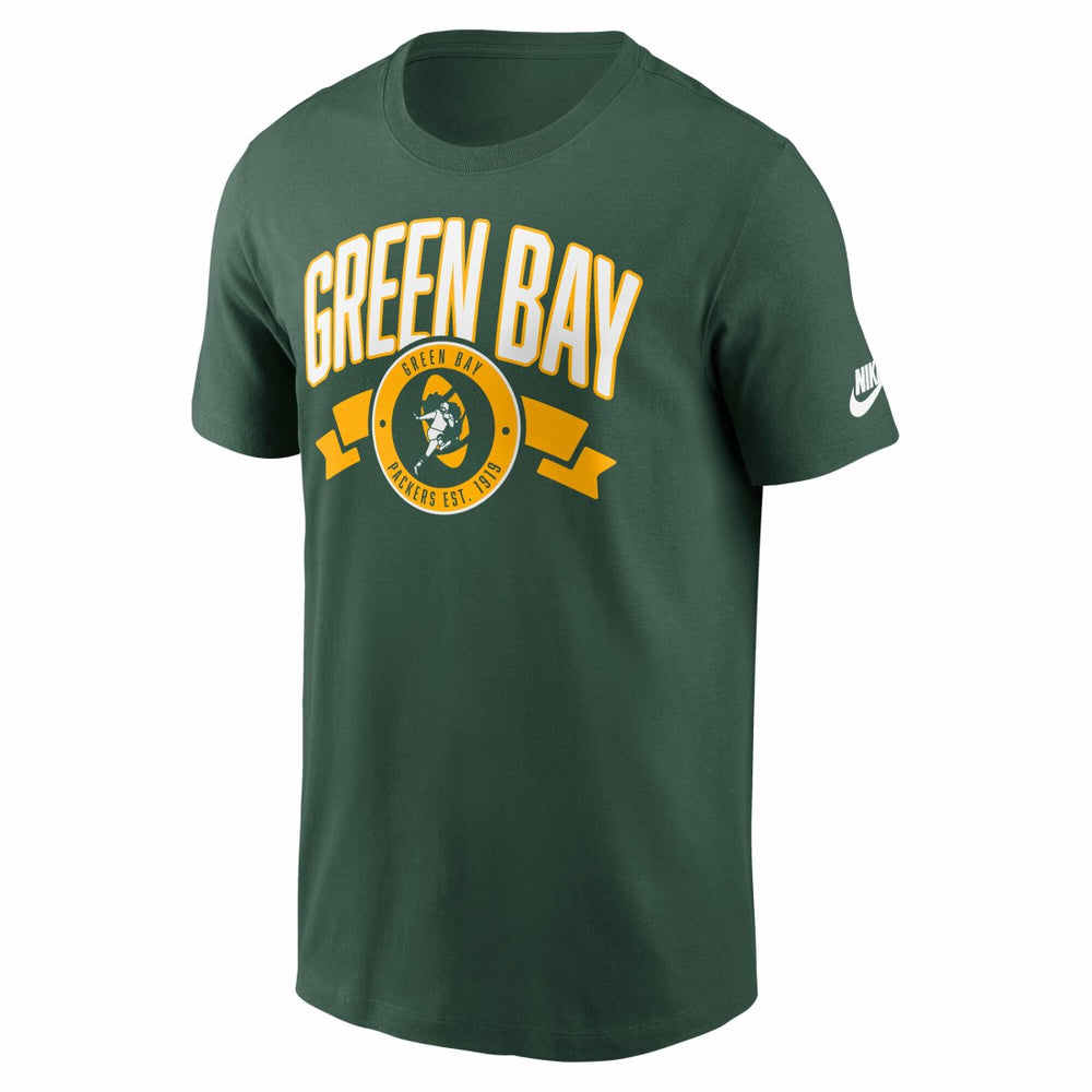 Nike Green Bay Packers Rewind Front and Back Hit Essential T-Shirt Green