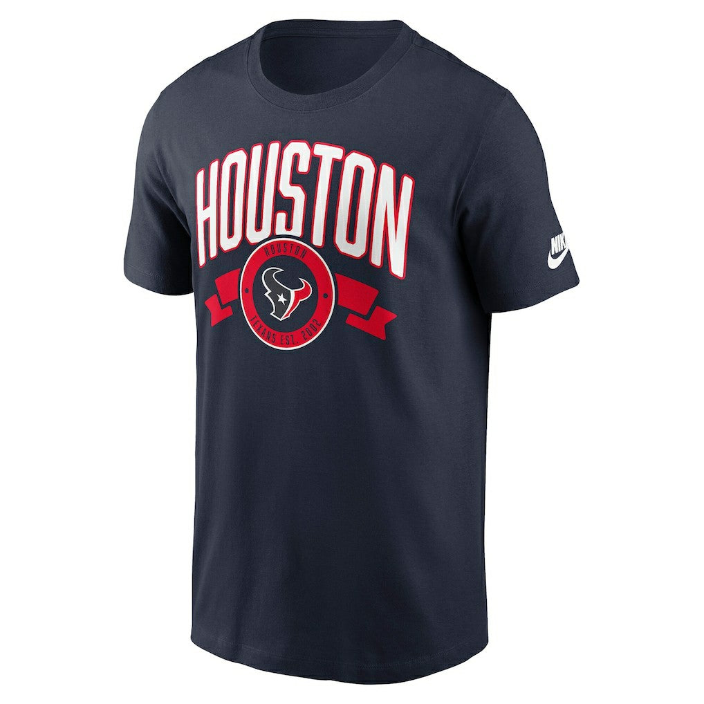Nike Houston Texans Rewind Front and Back Hit Essential T-Shirt Navy