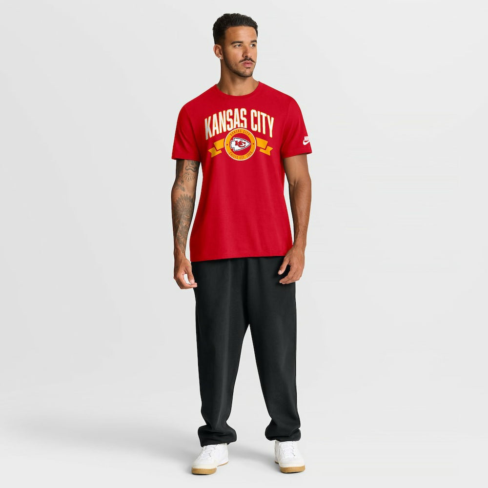 Nike Kansas City Chiefs Rewind Front and Back Hit Essential T-Shirt Red