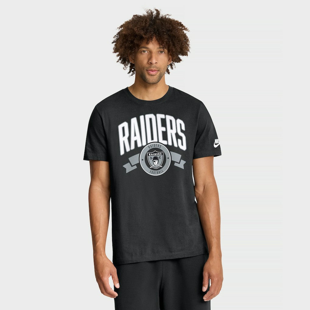 Nike Las Vegas Raiders Rewind Front and Back Hit Essential T-Shirt Black