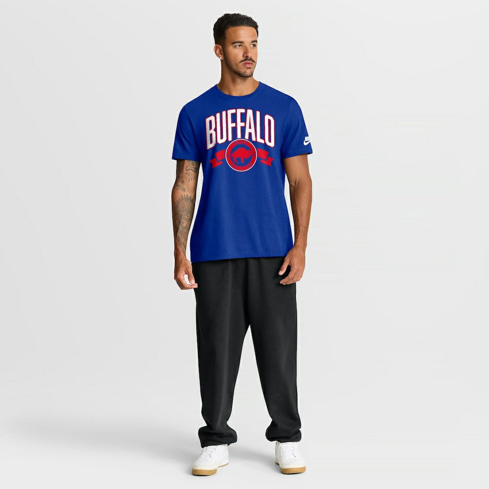 Nike Buffalo Bills Rewind Front and Back Hit Essential T-Shirt Royal