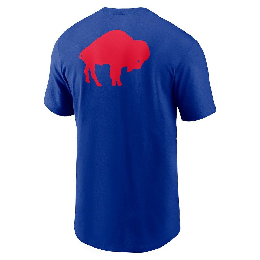 Nike Buffalo Bills Rewind Front and Back Hit Essential T-Shirt Royal