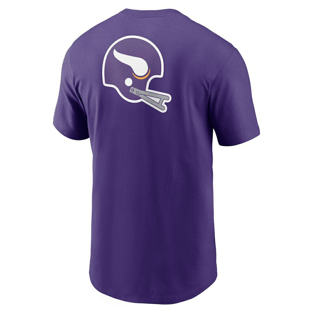 Nike Minnesota Vikings Rewind Front and Back Hit Essential T-Shirt Purple