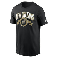 Nike New Orleans Saints Rewind Front and Back Hit Essential T-Shirt Black