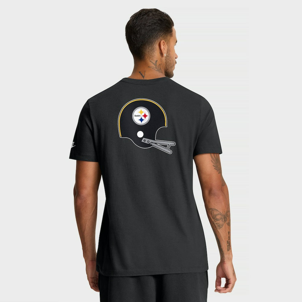Nike Pittsburgh Steelers Rewind Front and Back Hit Essential T-Shirt Black